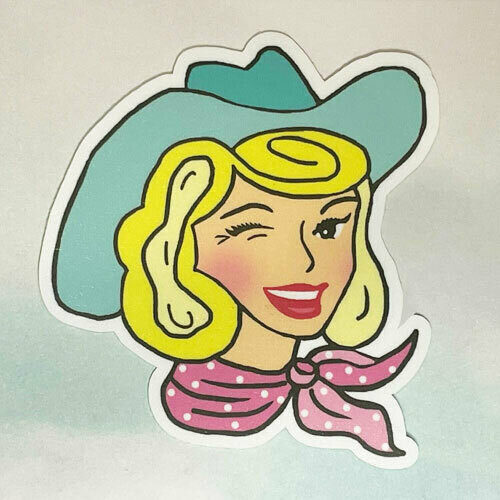 Cowgirl Stickers