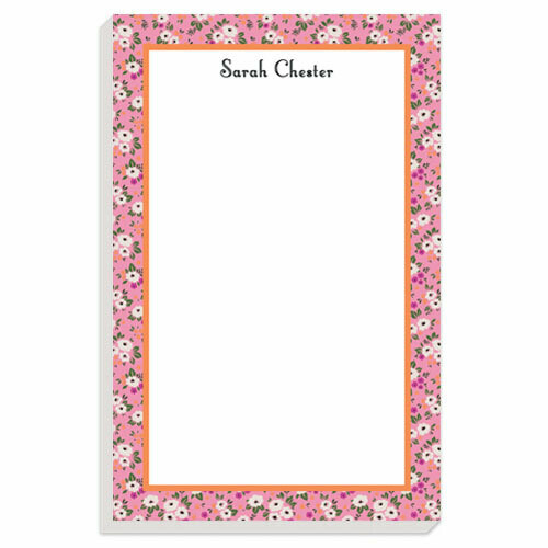 Bright Pink Posies Notepad