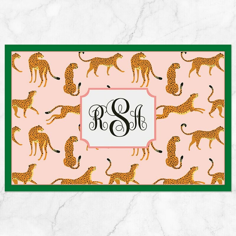 Pink Tigers Placemat - Paper or Laminated