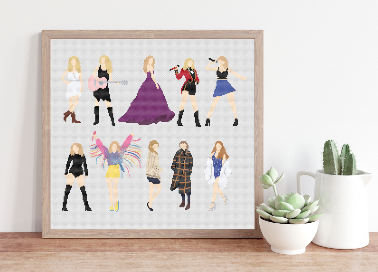 Taylor Swift Eras Cross Stitch Pattern, Music Cross Stitch, Subversive Cross Stitch Pattern, Sassy Cross Stitch, Taylor Swift merch, Taylor Swift Evermore
