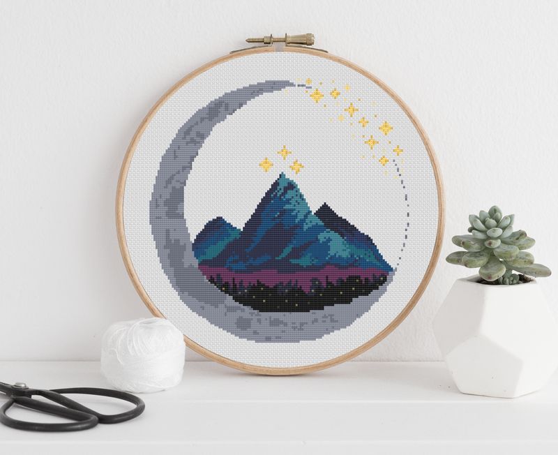 ACOTAR Cross Stitch Pattern, City of Starlight Design, Fantasy Embroidery, Booktok Cross Stitch