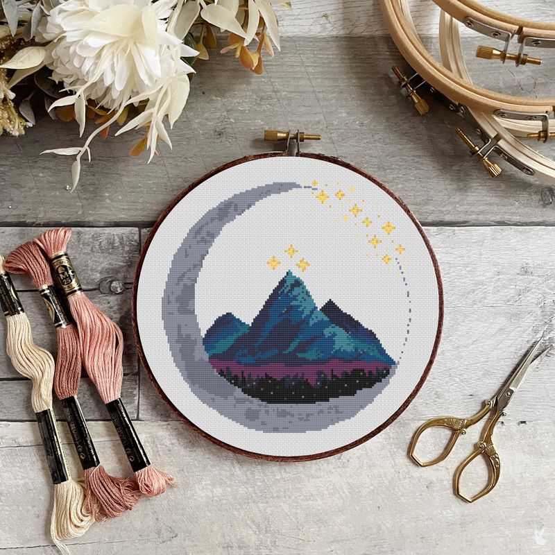 ACOTAR Cross Stitch Pattern, City of Starlight Design, Fantasy Embroidery, Booktok Cross Stitch