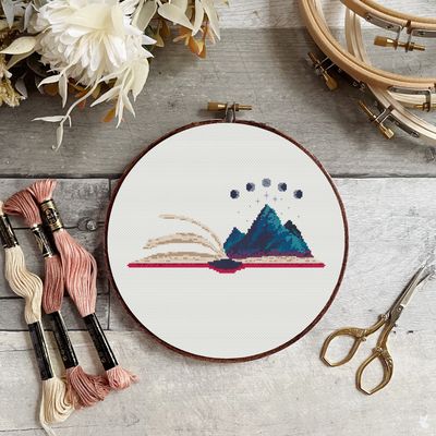 ACOTAR Cross Stitch Pattern | Fantasy Embroidery for Book Lovers | Booktok Gift | Feminist Cross Stitch Design