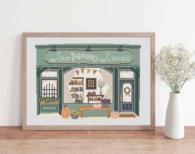 Movie Cross Stitch, Classic Fall Cross Stitch, Movie Lover Gift, You've Got Mail, Booktok Cross Stitch, Teacher Embroidery