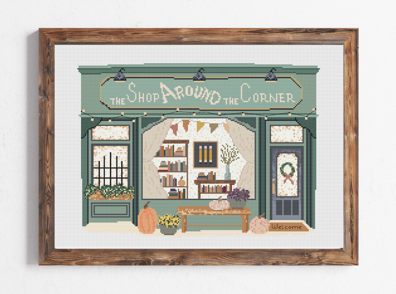 Movie Cross Stitch, Classic Fall Cross Stitch, Movie Lover Gift, You've Got Mail, Booktok Cross Stitch, Teacher Embroidery