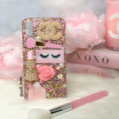 Pink & Gold Design Phone Case