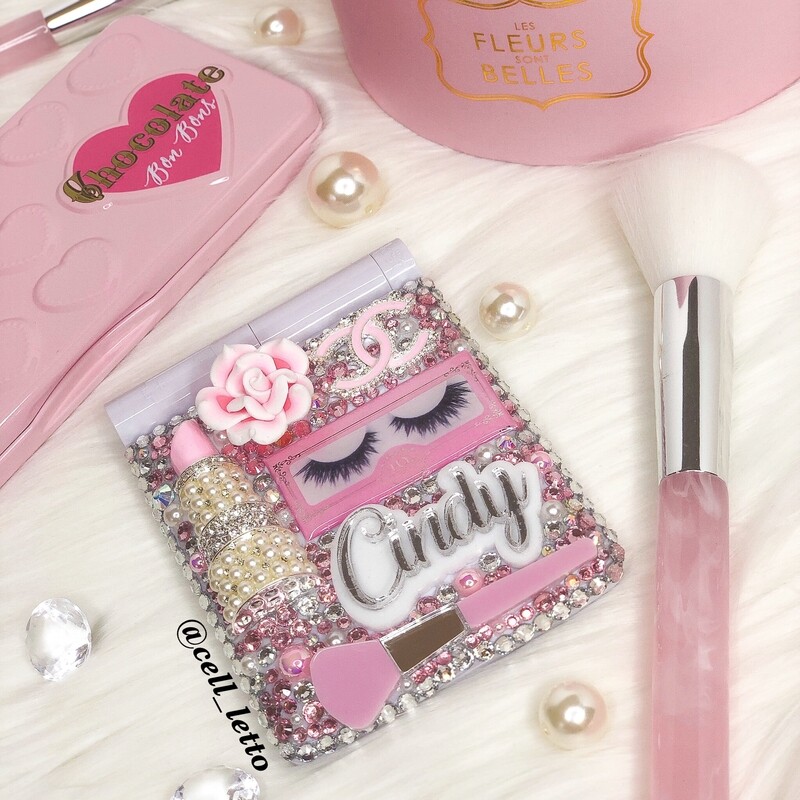 Blush &amp; Bling LED Compact Mirror