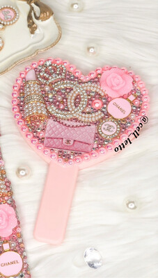 Princess Pink Heart Handmirror