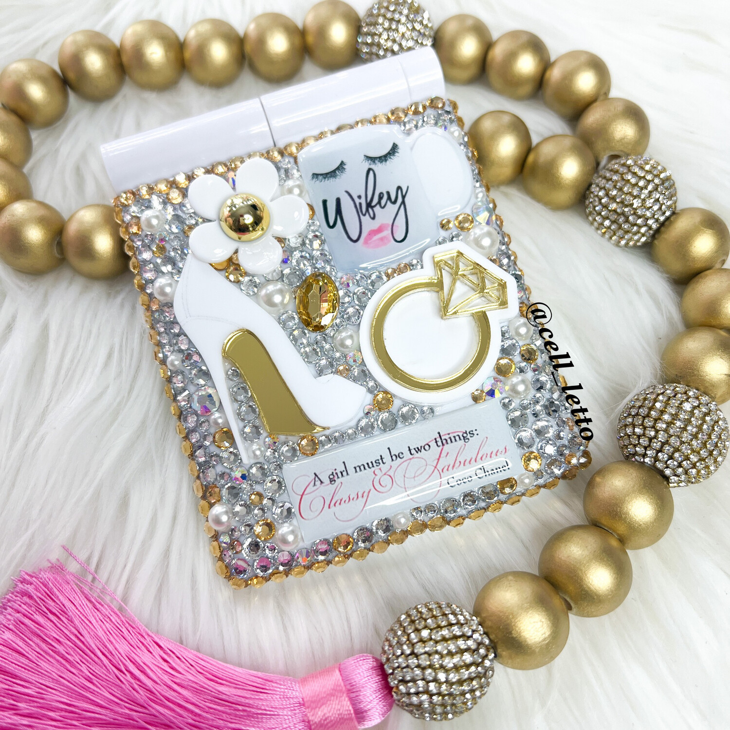 Wifey LED Compact Mirror