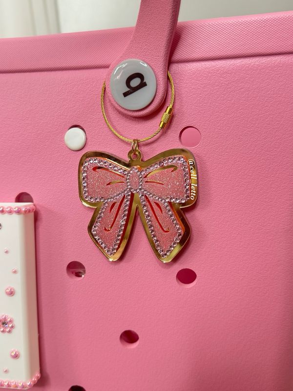 Bling Bow Mini Mirror for Bogg Bag 