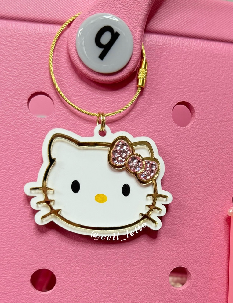 Kitty Mini Mirror for Bogg Bag PRE-MADE
