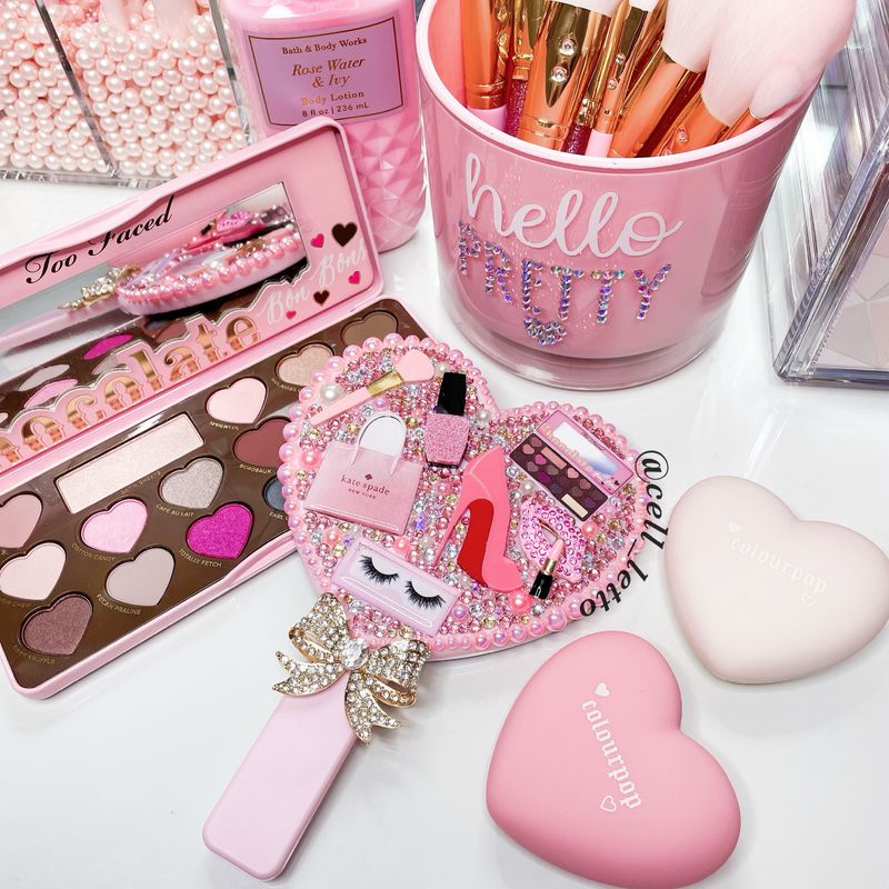 Customized Heart Hand Mirror