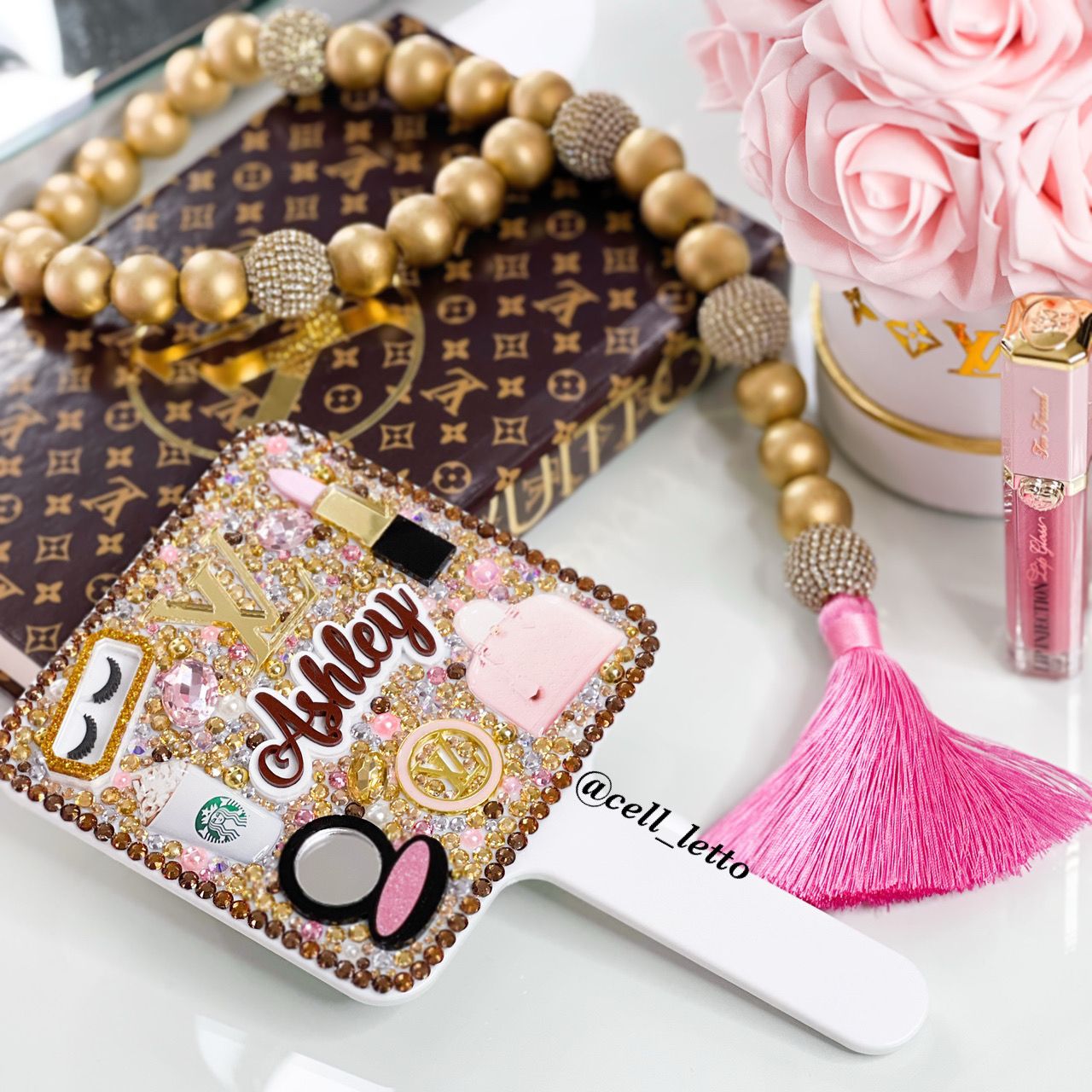 Customized Small Square Hand Mirror