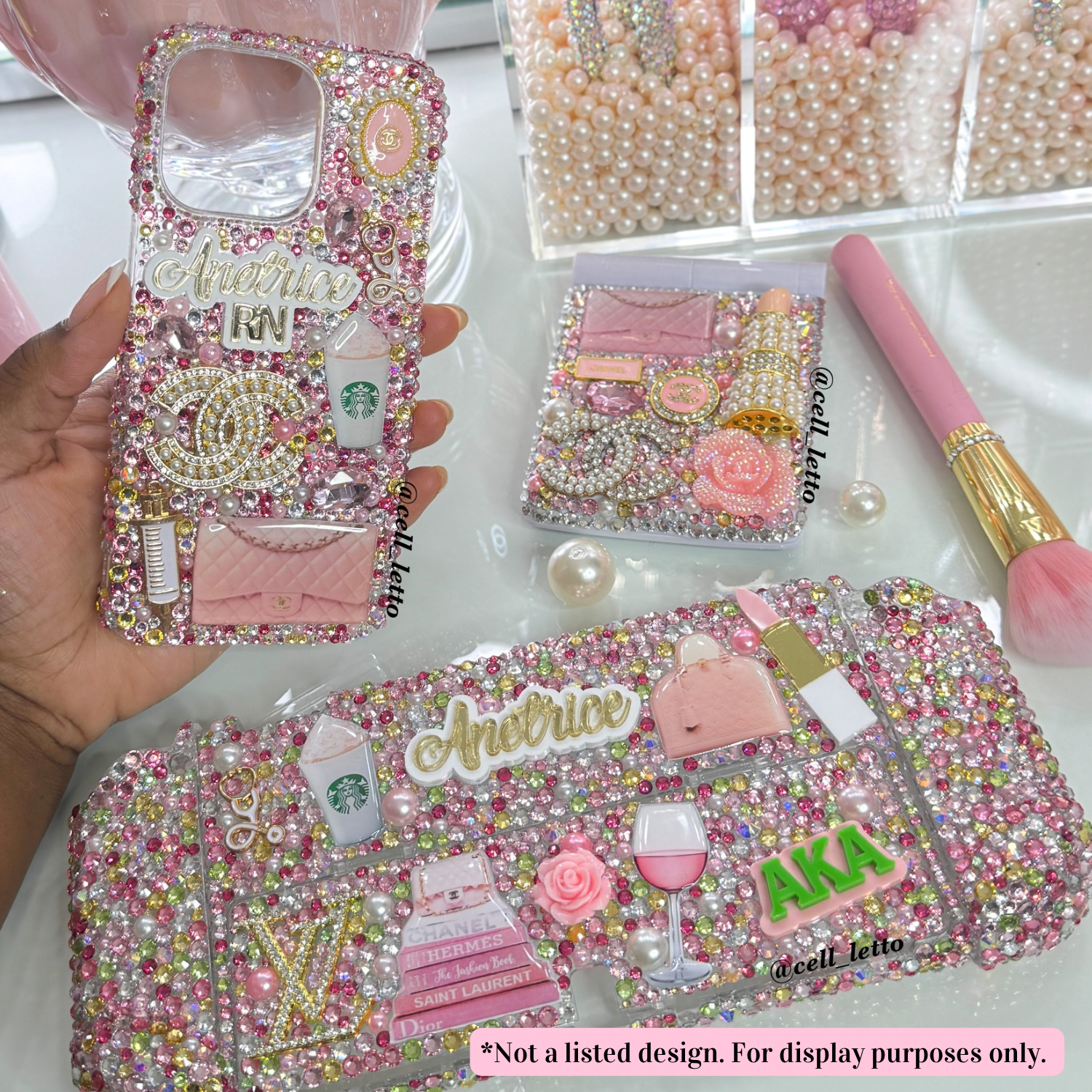 "Ultimate Gamer Glam Set" (Nintendo Switch Case + Compact Mirror + Phone Case)