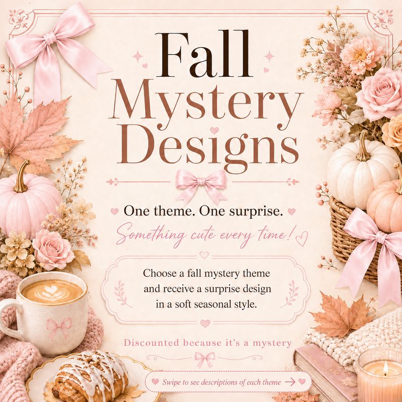 🍂 Fall-Themed Mystery Designs 🍁