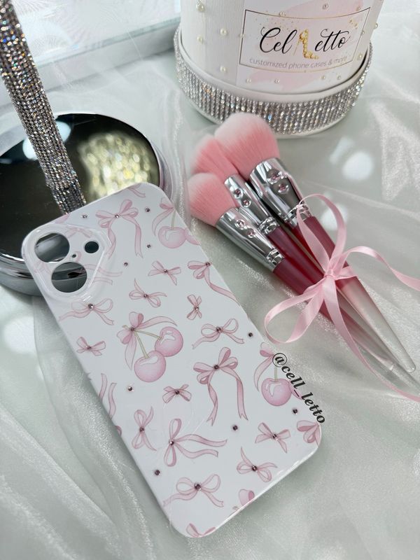 Cutesy Cherries Print Phone Case