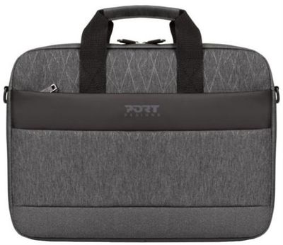 Port Designs Boston Toploader 15.6” Grey Notebook Bag, Retail Box, 1 year Limited Warranty