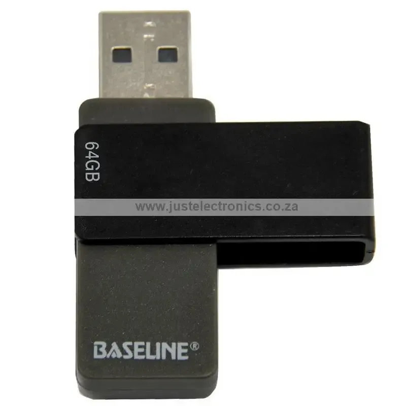 Baseline 64GB USB 2.0 Swivel Memory Stick