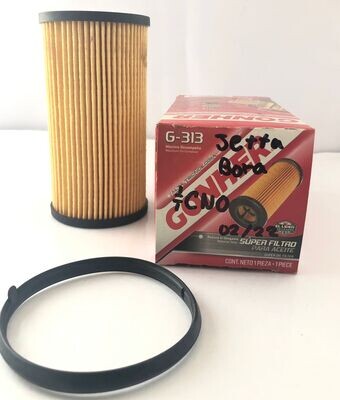 FILTRO ACEITE GONHER G-313 AUDI A3 04-10; QUATTRO 05-09 2.0L; ALTEA 05-10 2.0L; LEON 07-10 2.0L; BEETLE 08-11 2.5L; BORA 06-10 2.5L; GOLF 10-12 2.5L; JETTA 05-12 2.5L; PASSAT 06-07 1.9L; RABBIT 07-10