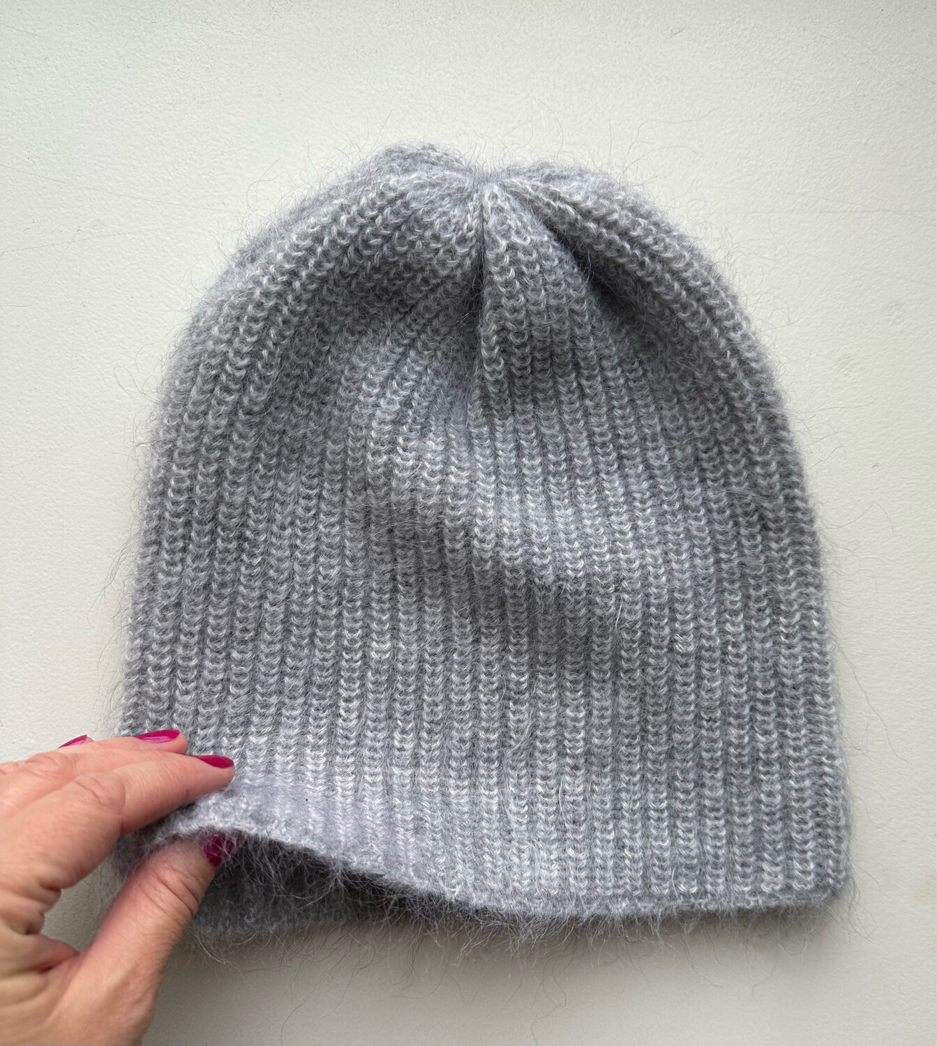 Grey Hat - super kid mohair with silk