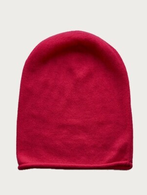 Red cashmere hat