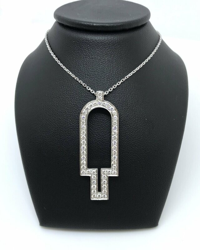 Pendentif La Forme or blanc 18K 750/1000