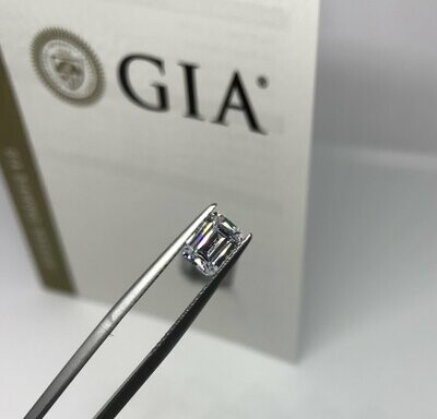 Diamant Émeraude 0.50 carat H-SI1