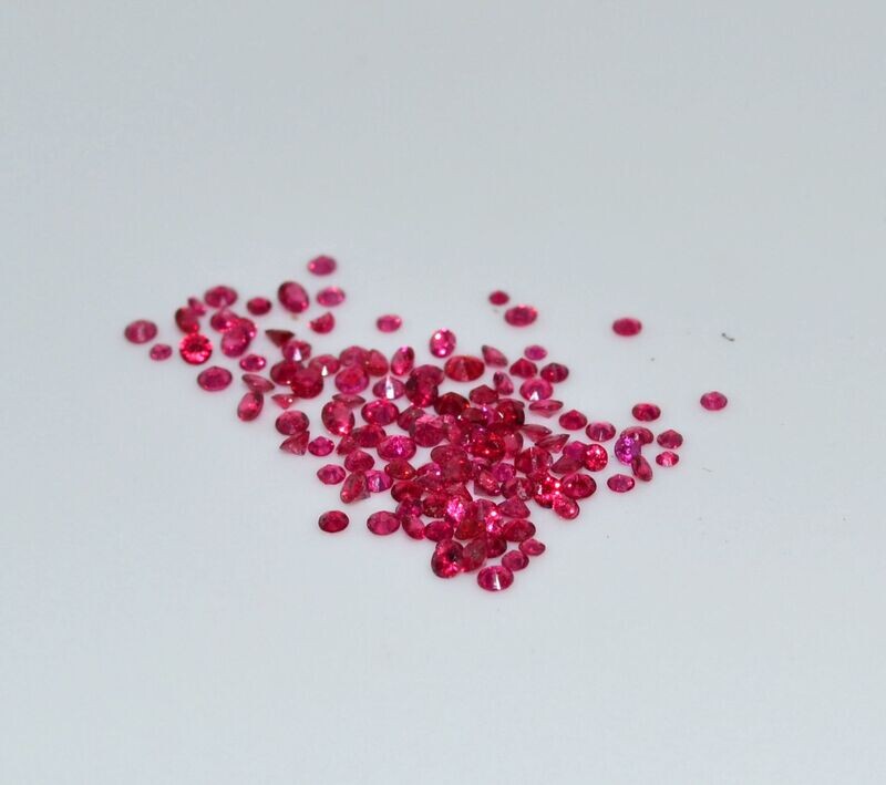Lot de spinelles rouge