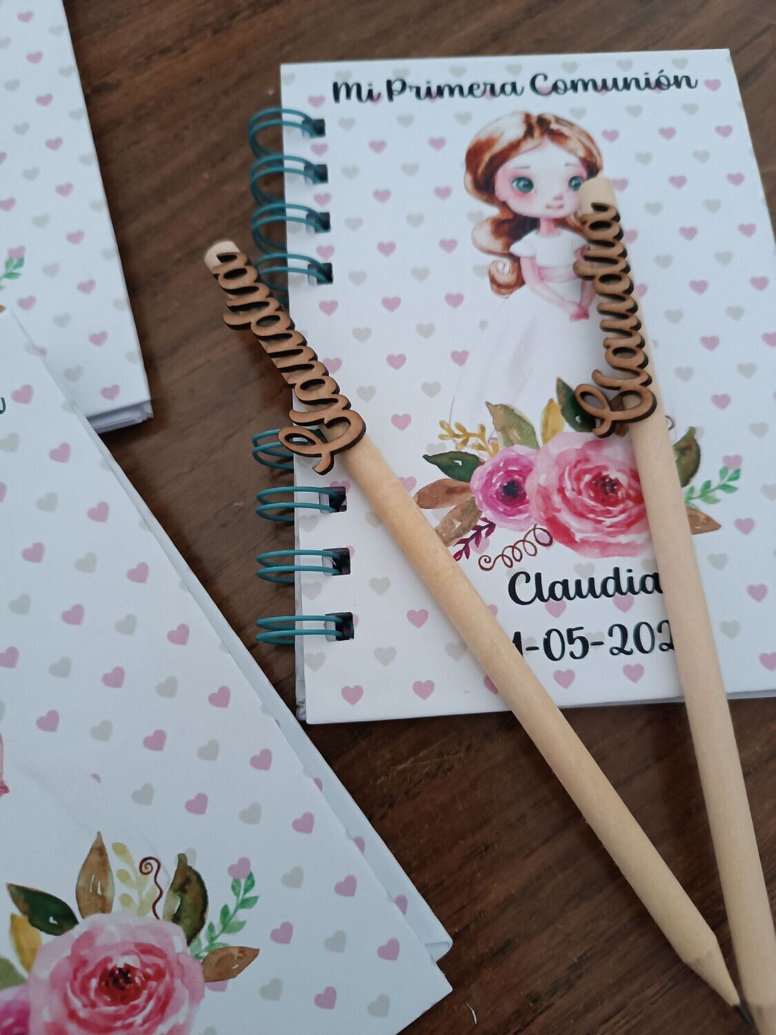 Libreta  y lápiz personalizada