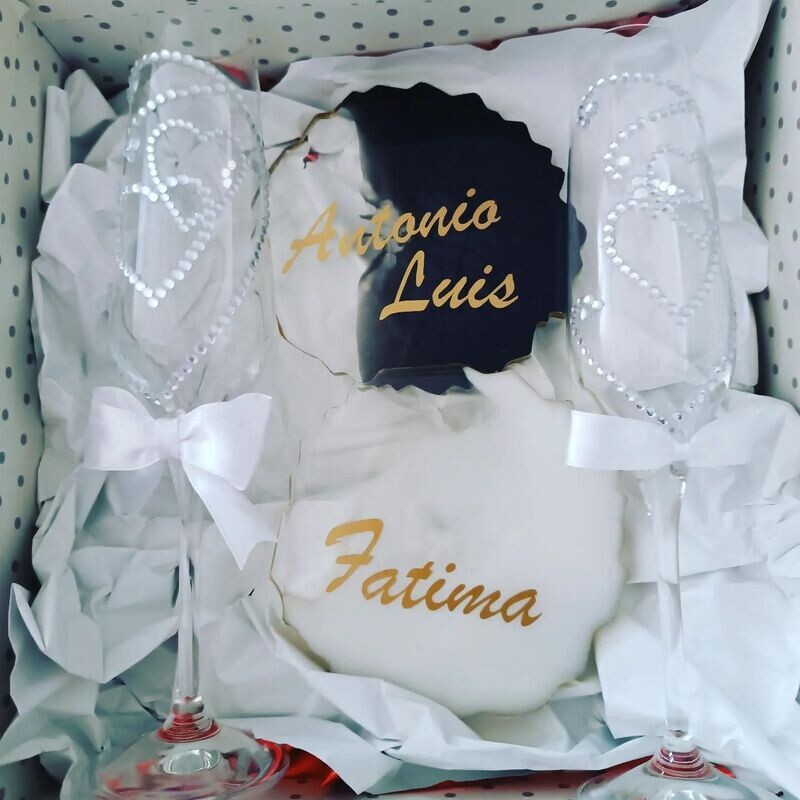 Set de copas brillantes