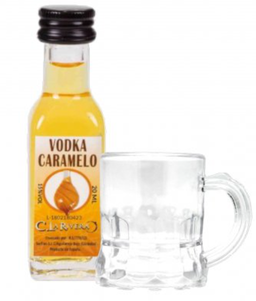 Licor y Vaso de chupito personalizado
