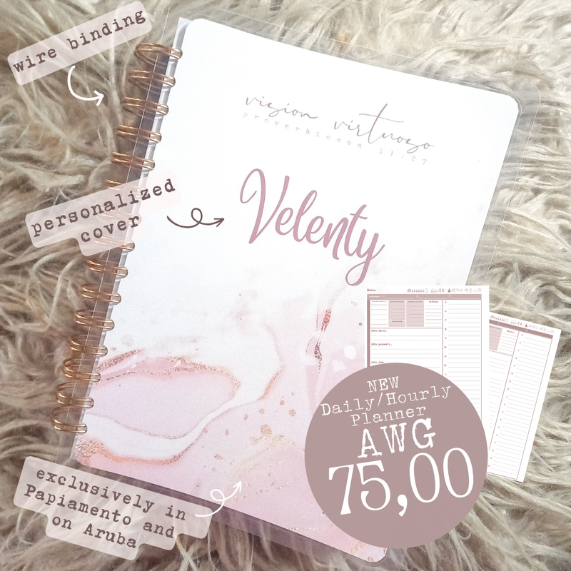 DAILY UNDATED: Vision Consumi Agenda | 12 Month Faith Productivity A5 Planner in Papiamento