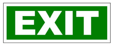 Exit​ Sign