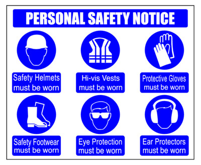 Personal Safety Notice Sign
