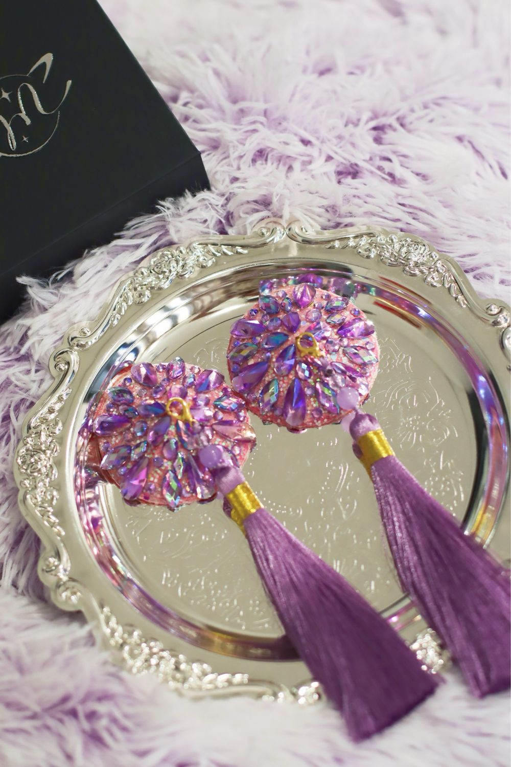 Dolly Rhinestone Pasties - Taro Purple Dolly Rhinestone Pasties - Taro Purple