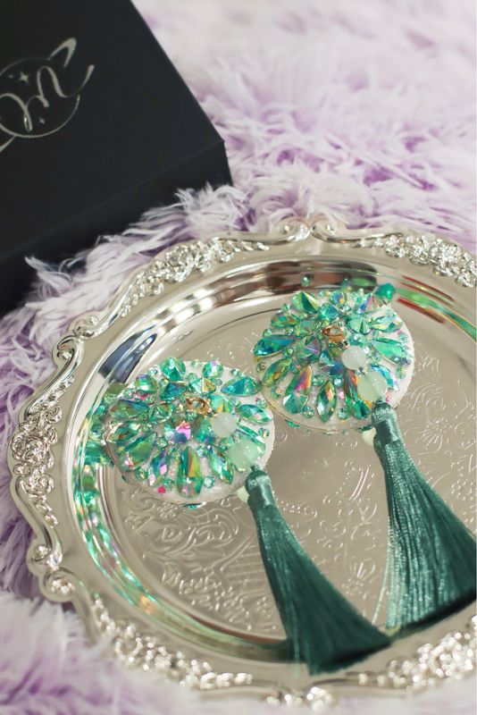Dolly Rhinestone Pasties - Melon Green Dolly Rhinestone Pasties - Melon Green