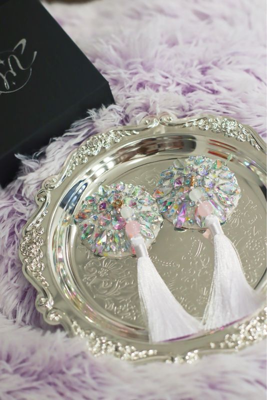 Dolly Rhinestone Pasties - White Dolly Rhinestone Pasties - White