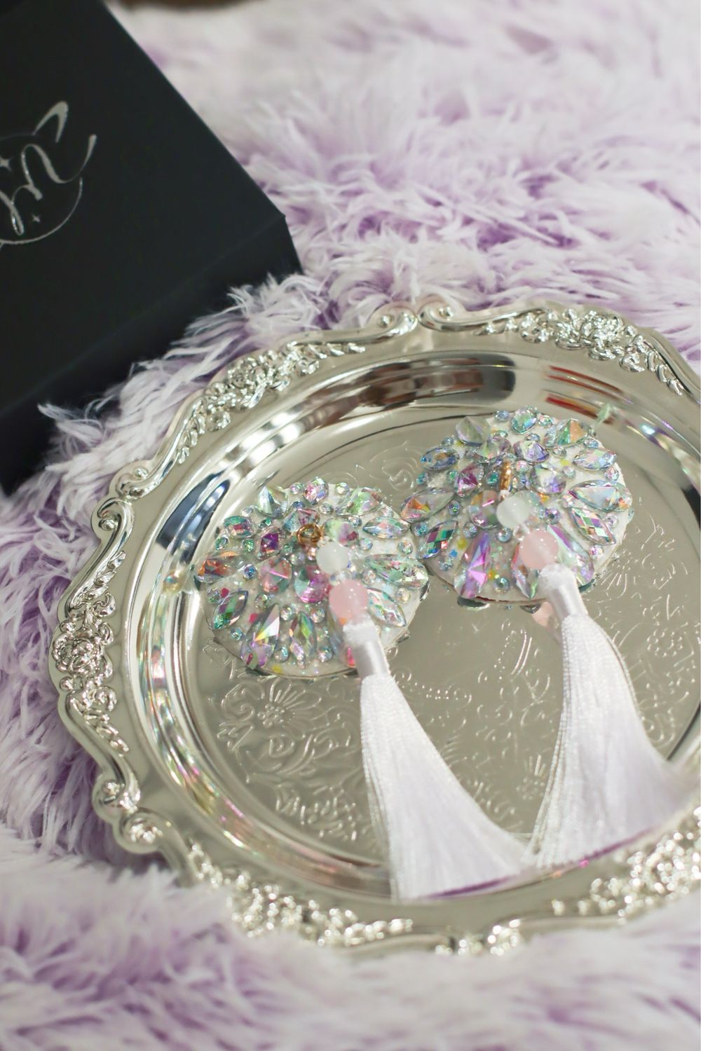 Dolly Rhinestone Pasties - White