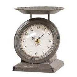 Vintage Dark Gray Old Town Scale Clock