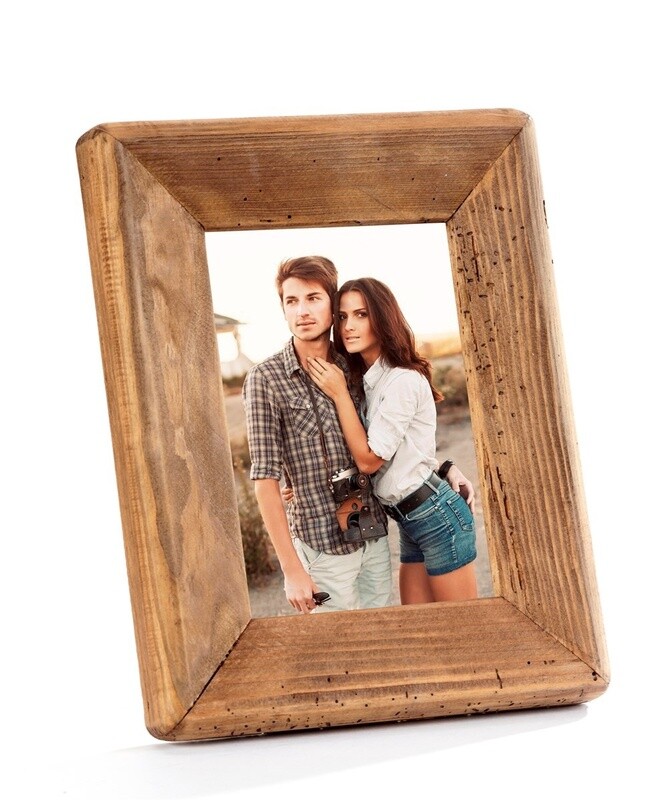 Repurposed Pine Table Top Photo Frame 5x7