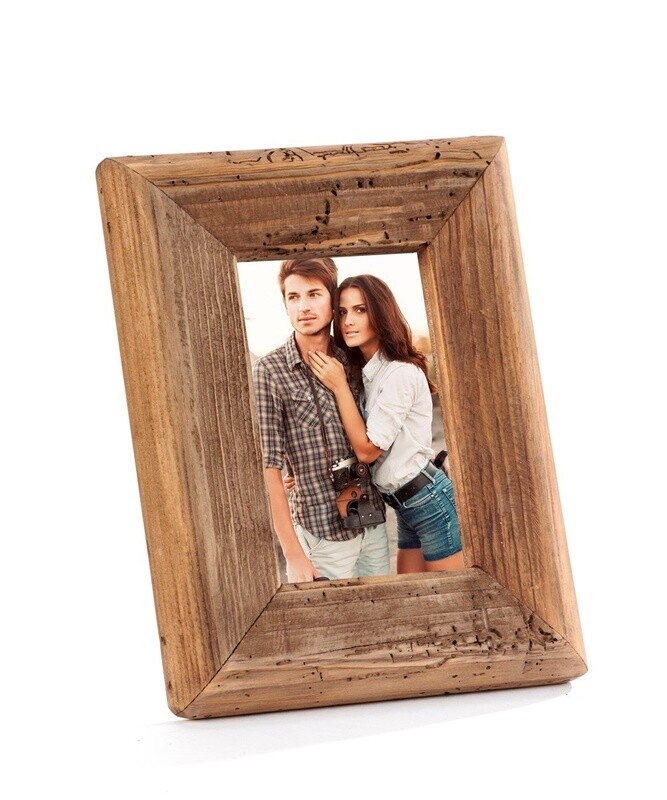 Repurposed Pine Table Top Photo Frame 4x6