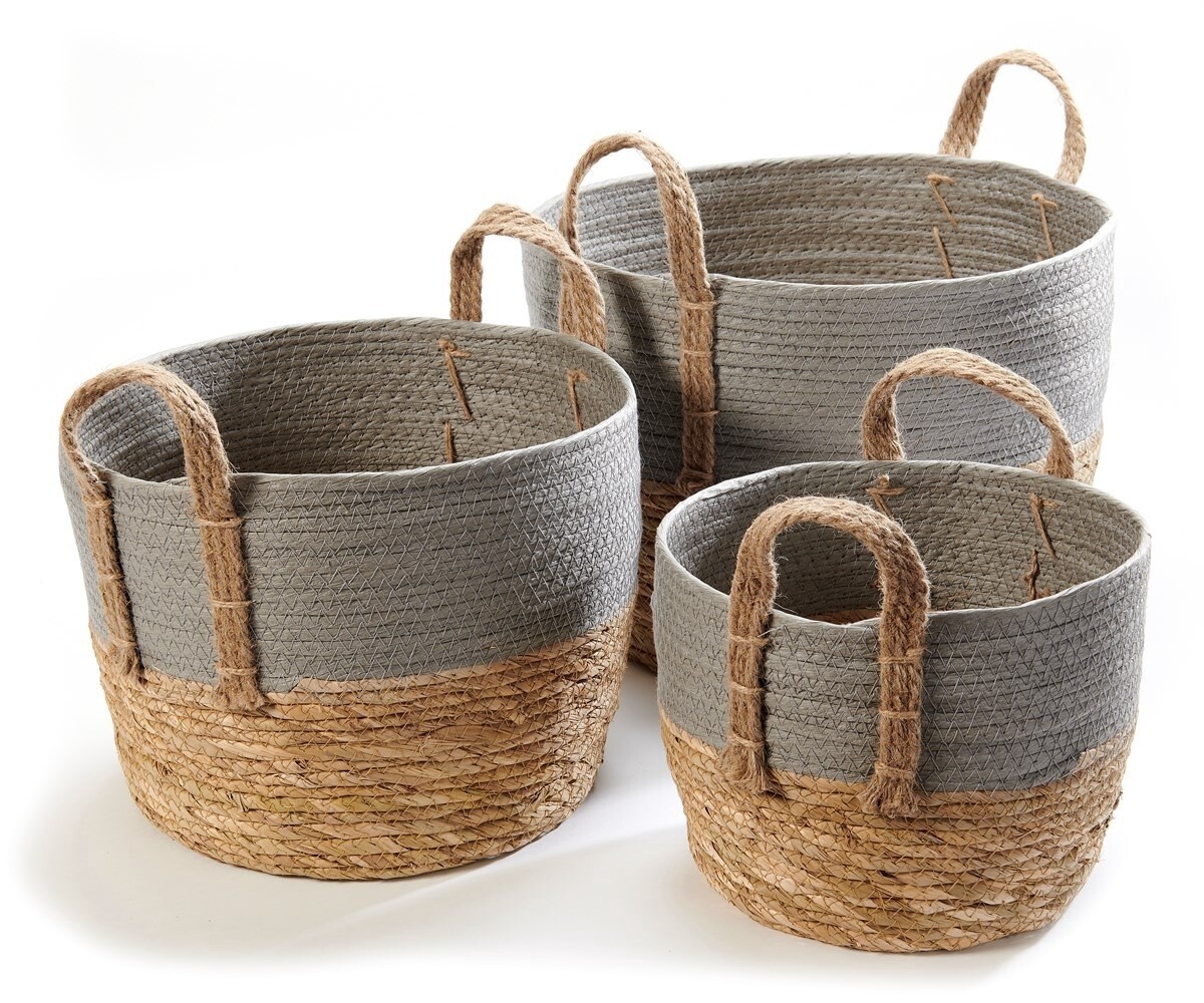 Grey Storage Basket, Large