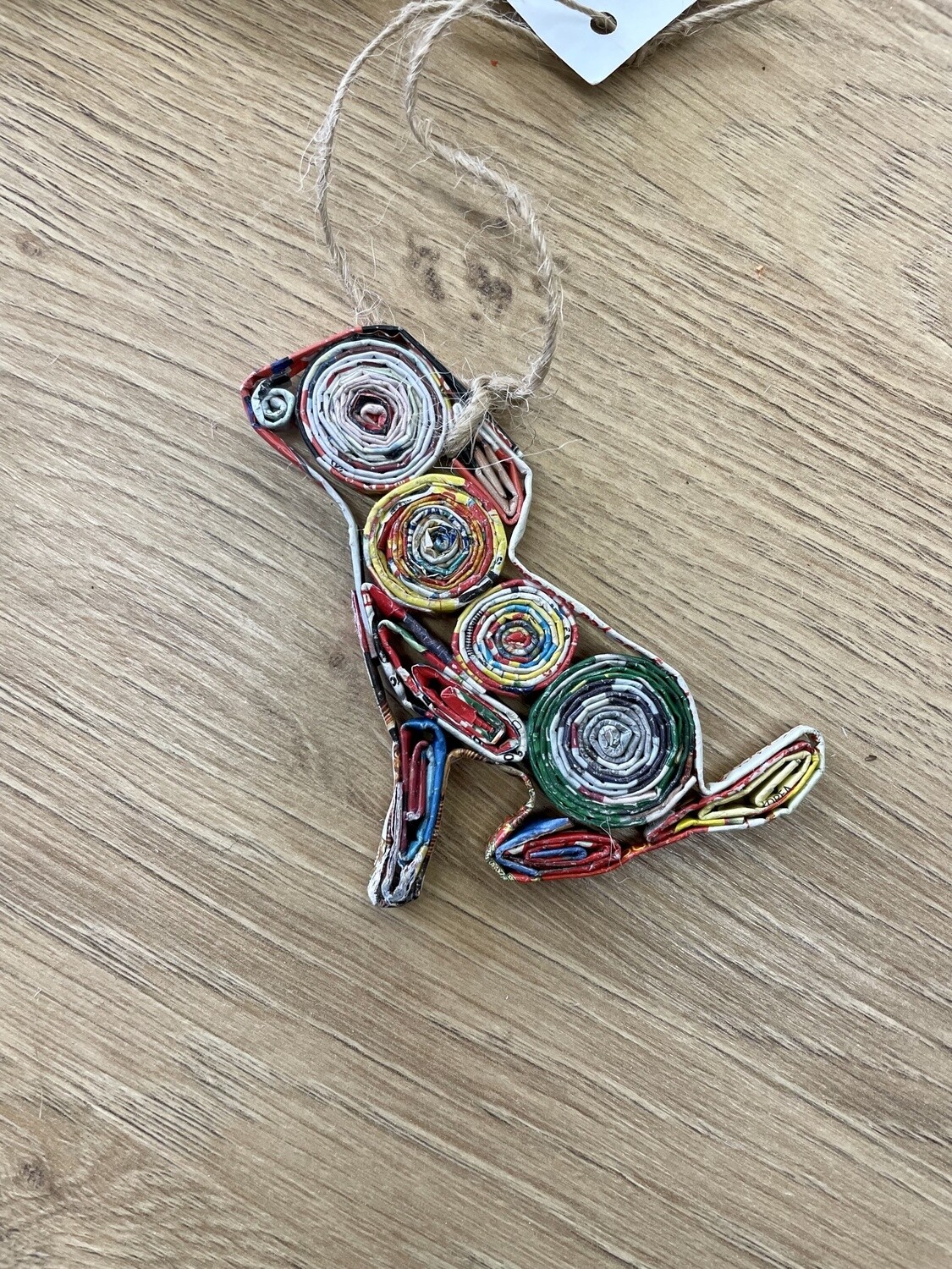 Dog Ornament Recycled Paper