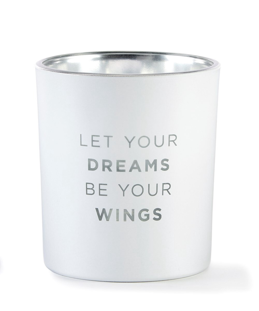 Matte White Candle Holder Dream Wings
