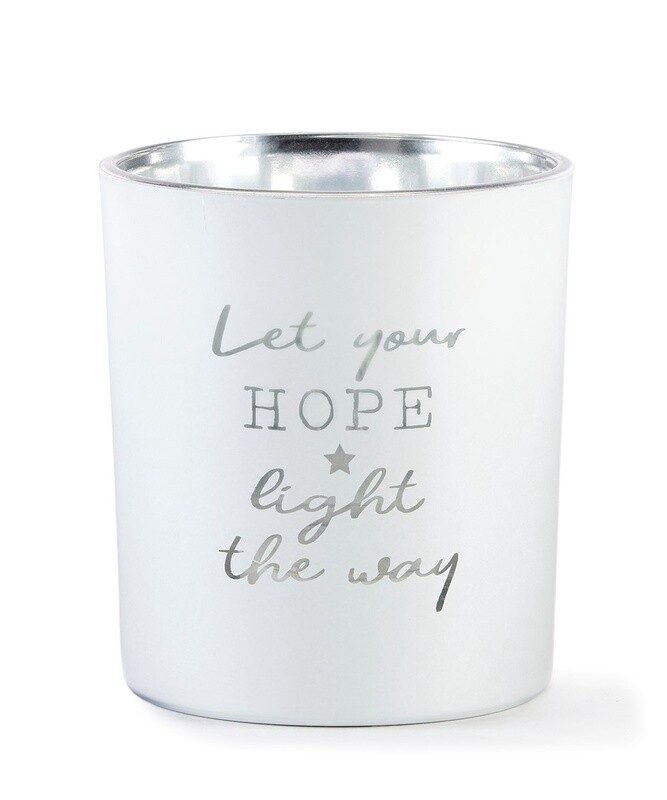 Matte White Candle Holder Hope