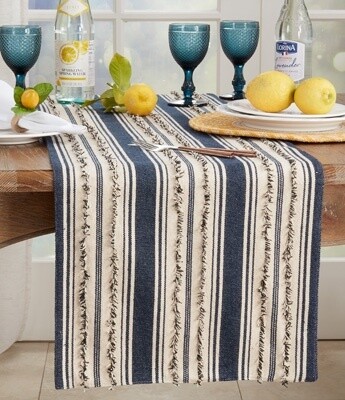 Fringe Stripe Runner 16&quot;x72&quot;