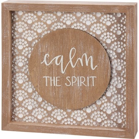 Inset Box Sign-Calm Spirit
