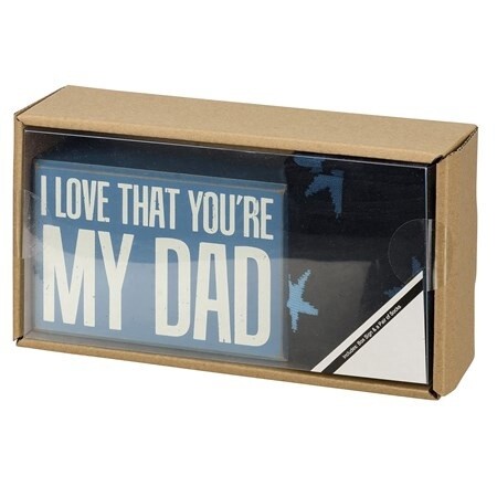 Box Sign & Sock Set-Dad