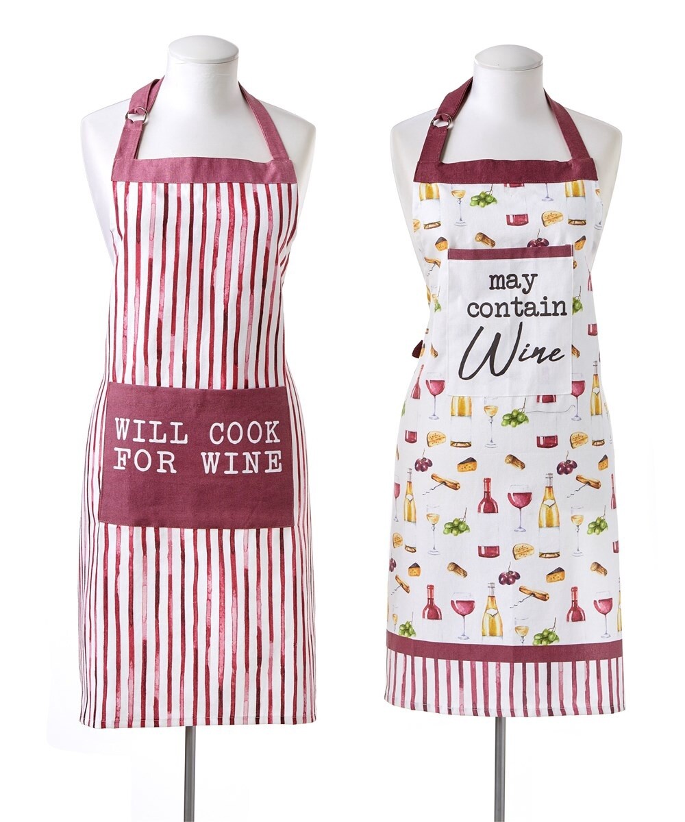 Cttn Apron Wine