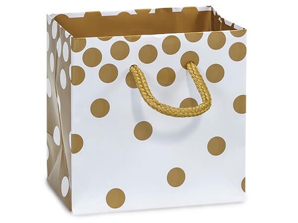 Gold Dots Gift Bag - Small